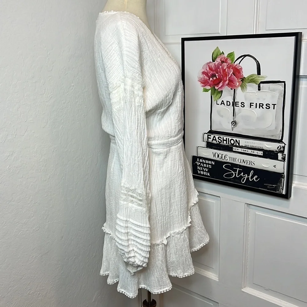 Suboo Willow White Wrap Dress Size 8US - Picture 4 of 12